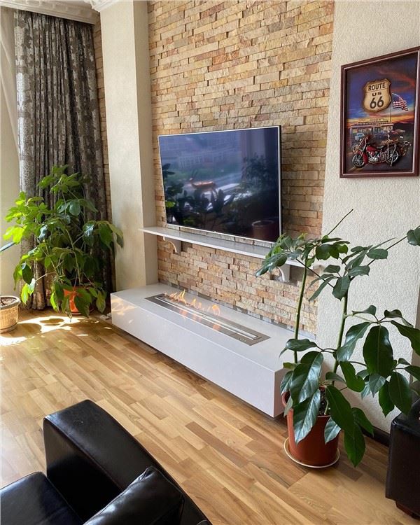 Insert de brûleur à éthanol intelligent avec télécommande